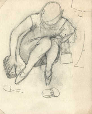 Козлинский Владимир Иванович. Три этюда с женской фигурой